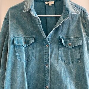 Umgee Teal Casual Shirt